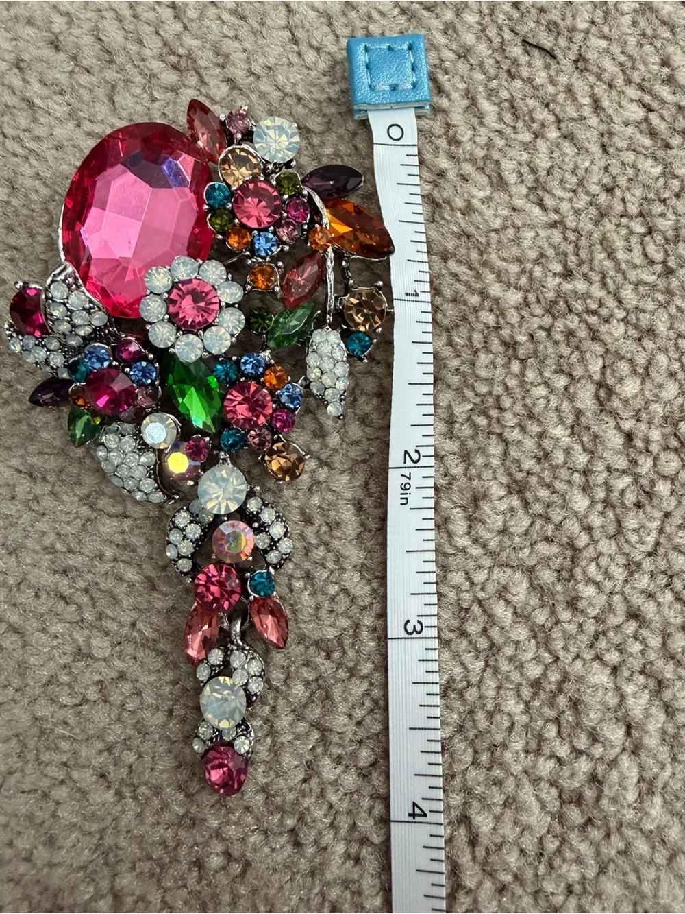 NWOT Aratta Silent Journey- Jewel Floral Pin- Multi- Color